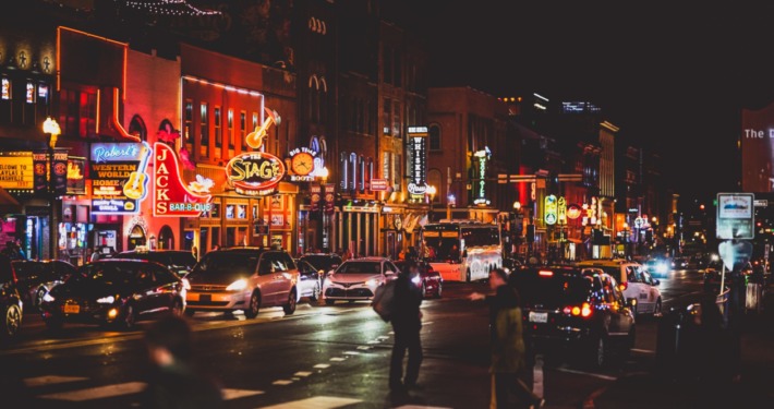 chad-morehead-AHnmupFDWCc-unsplash Neon lights of more than 20 honky tonks on Lower Broadway, Nashville