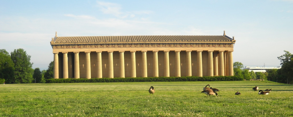 Parthenon with geese1 Parthenon at Centennial Park