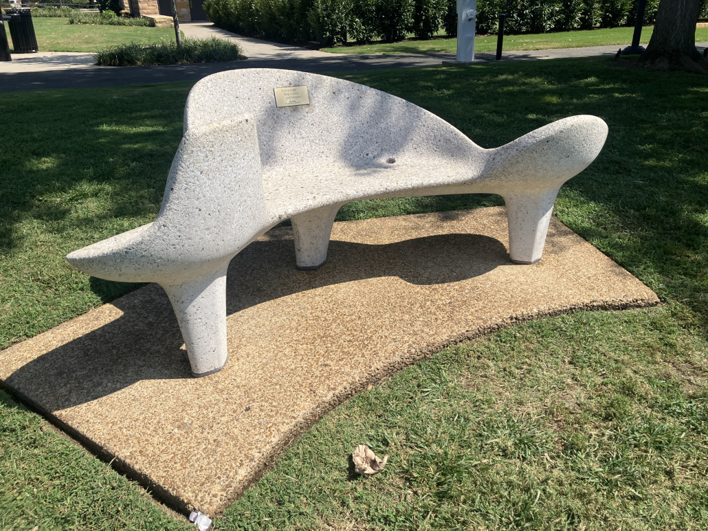 Dolly bench Dolly bench at Centennial Park